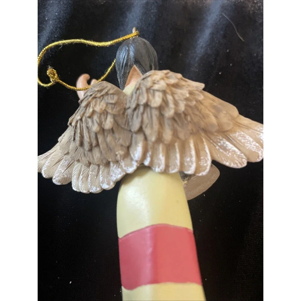 Native American Angel Ornament Pocahontas Sacagawea Christmas Drum Figurine